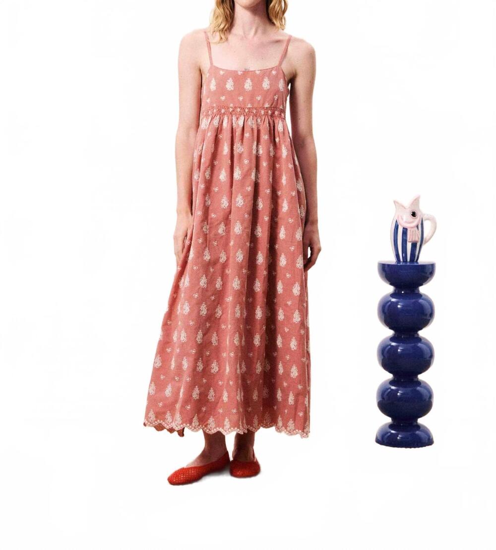 NEW FRNCH women's santa dress in terracotta